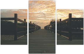 Tablou - Ponton de lemn, lac (90x60 cm)