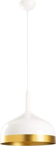 Lustra SAGLAM 3724, alb/auriu, metal, 30x40-128 cm
