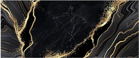 Tablou abstarcției aurii (120x50 cm)