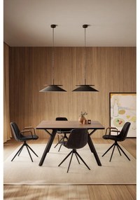 Scaune de dining negre 2 buc. Tali – Marckeric