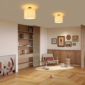 Brilagi - Plafonieră aplicată NORDIC WAVE 1xE27/15W/230V Ø 32 cm in/negru