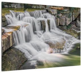Tablou cu cascade (70x50 cm), în 40 de alte dimensiuni noi