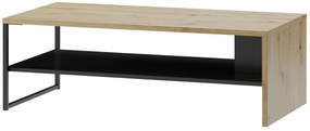 Masă de cafea Lorren 41 (stejar artisan + negru mat). 1068171