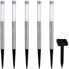 Deuba Set de 5 becuri solare cu LED, plug-in