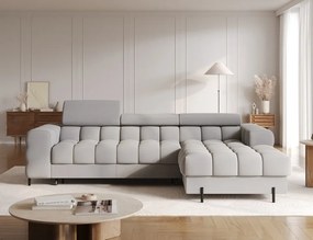 Coltar extensibil cu spatiu pentru depozitare, 285x181x93 cm, Felro R, Eltap (Culoare: Gri / Aura 04)