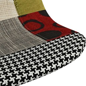 Scaun de bucatarie pivotant, material textil, petice 1