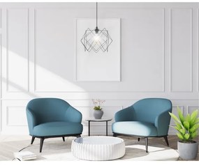 Lustră pe cablu GALL 1xE27/60W/230V negru