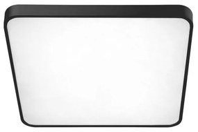 Lustra LED dimabila cu telecomanda de tavan/plafon Quadro 50 neagra