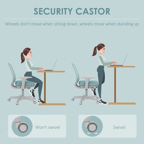 Vinsetto Scaun de Birou Ergonomic, Reglabil pe Înălțime și Respirabil, Verde | Aosom Romania