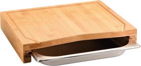 Kesper 58356 Tăietor cu tavă de depozitare, inoxidabil, 36,5 x 28,5 x 6,8 cm