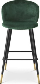 Scaun de bar design elegant LUX Volante, verde inchis 115733 HZ