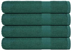 vidaXL Prosoape pentru saună 4 buc Verde 80x200cm 360 g/m² 100% bumbac