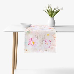 Goldea napron de masă 100% bumbac deluxe - flori sălbatice 35x140 cm