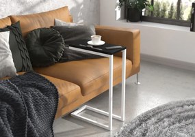 Masuta cafea, SPARK, ADRK Furniture (Culoare: Negru / Alb)