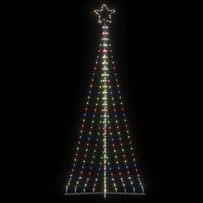 vidaXL Pom de Crăciun LED 447 LED-uri colorate 249 cm