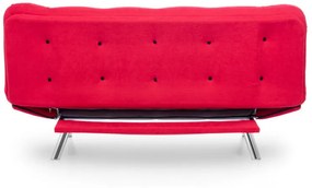 Canapea Extensibilă cu 3 Locuri Misa Sofabed, Rosu