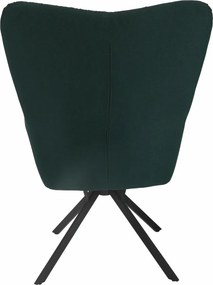 Scaun de design, ţesătură verde, KOMODO