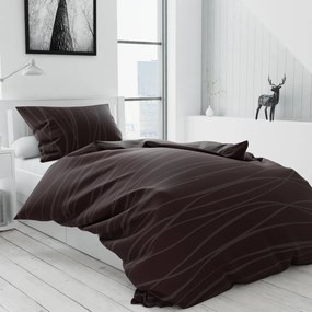 Lenjerie de pat din bumbac maro, SOFIA Dimensiune lenjerie de pat: 70 x 90 cm | 140 x 200 cm