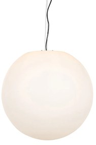Lampă modernă suspendată pentru exterior albă 56 cm IP65 - Nura