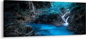 Tablou - Noaptea magică în pădurea tropicală (120x50 cm)