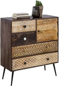 Comoda TAMANI, stejar, lemn, 80x35x90 cm