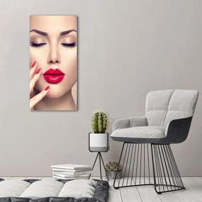 Tablou canvas Buze rosii