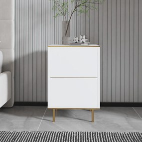 Măsuță de noptieră Imaj Marble White