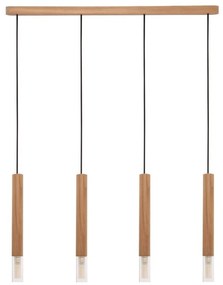 Lustră pe cablu MADERA 4xG9/28W/230V lemn Zuma Line 8620403