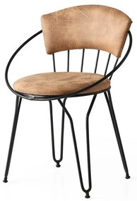 Set de scaune de sufragerie Istanbul Beige andBlack, 2 buc.