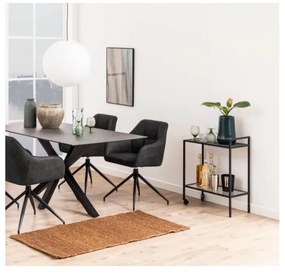 Măsuță auxiliară Actona Seaford, negru