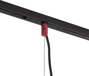 Lampă suspendată de design roșie pentru sistem de șină monofazat - Slimline Sara