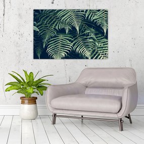 Tablou cu frunze de ferigă (90x60 cm)