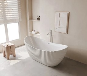 Cada acril freestanding Celeste Alba, Alb lucios, 170 cm, 5049
