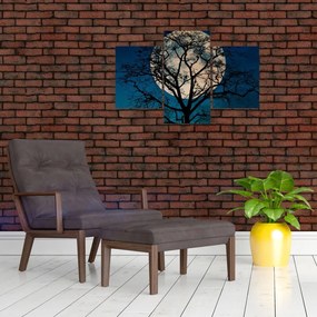 Tablou copacului cu lună plină (90x60 cm)