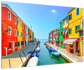 Tablou - Insula Burano, Veneția, Italia (90x60 cm)