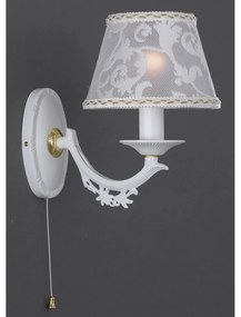 Aplica de perete design italian din alama cu metal alb 9630