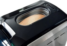 La mâna a doua: Masina de paine Oliver Voltz OV51446A, 850W, 1500 gr, 12 programe, Afisaj LCD, cronometru, Argintiu/Negru
