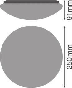 Osram - Plafonieră CEILING ESSENTIAL 1xE27/25W/230V Ø 25 cm albă