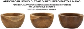 Mauro Ferretti Golitor Buzunare Simple Teak cm Ø 15X9,5 | Aosom Romania
