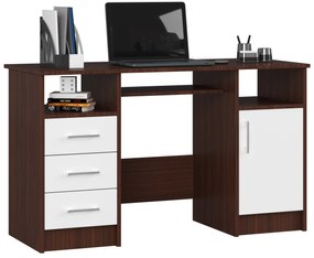 Masă PC Aziza (wenge + Alb). 1069612