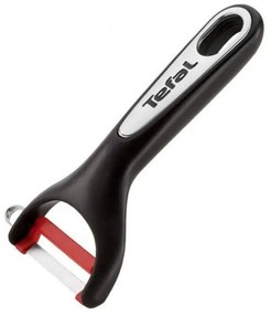 Whisk Tefal K2071814, Inel silicon, Lamă curbată, Fără ftalați, Negru/roșu