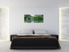Tablou cu lac în munții Tatra (120x50 cm)