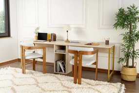 Birou Twin Travertine and Gold