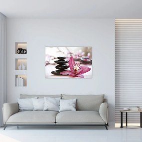 Tablou cupietre pentru masaj și orhidee (90x60 cm)