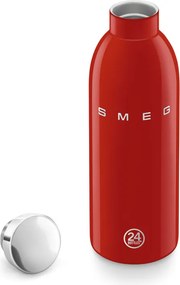 Sticlă termică SMEG Clima 50's Style WBF01RD, 500 ml, închidere ermetică, cu pereți dubli, oțel inoxidabil 18/8, roșu