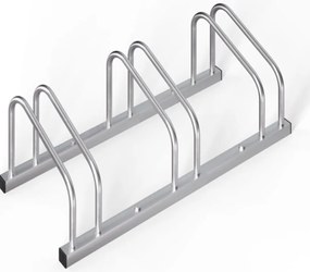 Jurhan Suport pentru 3 biciclete BIKE, 84x32x27cm, argintiu