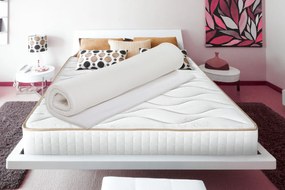 Topper Argentum Latex, 140 x 200 cm, H 4 cm, husa detasabila