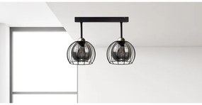 Lustră pe cablu SOLO BLACK 2xE27/60W/230V neagră/aurie