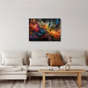 Tablou pe sticlă - Abstracția culorilor II. (70x50 cm)