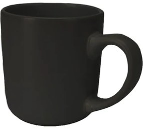 Cană din ceramică Allier, neagră,  370 ml